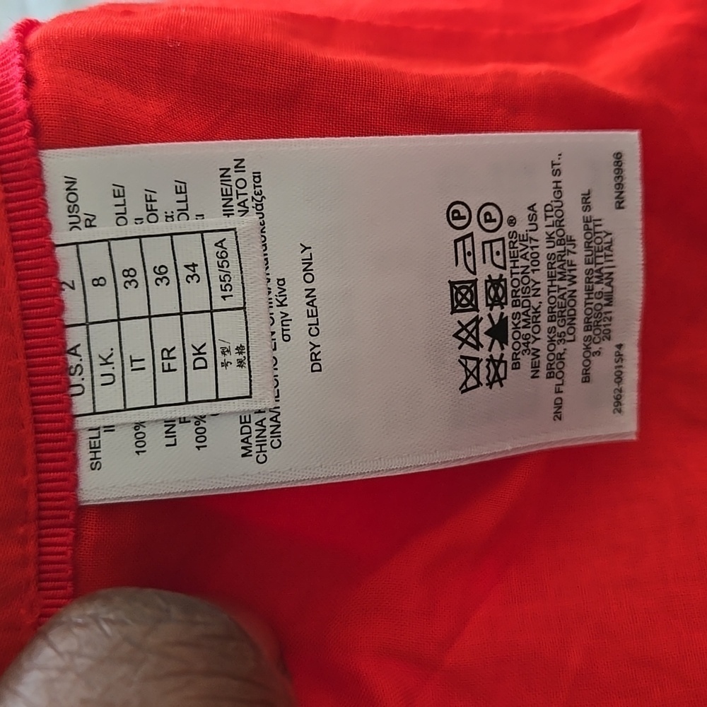 Coral Red Button-Front Skirt Preppy Academia Minimalist - Picture 7 of 9